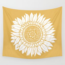 Yellow Wall Tapestries Society6