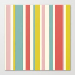 Candy Stripe Pattern Canvas Print