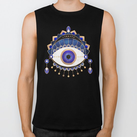 Blue Eye Biker Tank