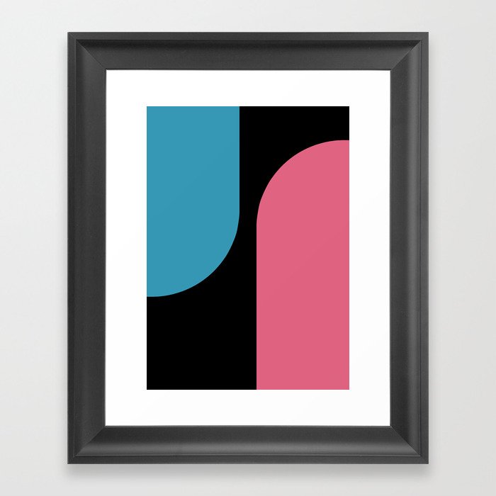 Modern Minimal Arch Abstract LVIII Framed Art Print