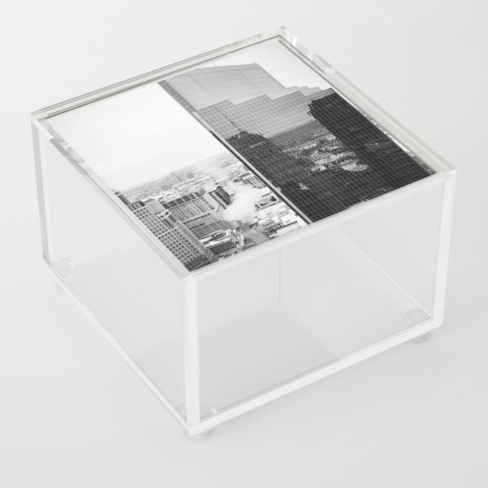 City in the Snow | Minneapolis Architecture Photography Acrylic Box