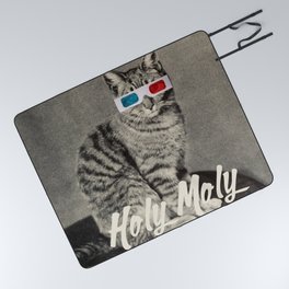 Holy Moly cat Picnic Blanket