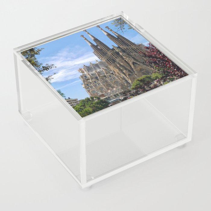 Spain Photography - Beautiful Basilica In Barcelona Acrylic Box