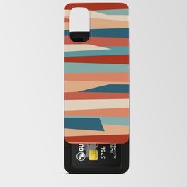 Geometric retro style waves Android Card Case