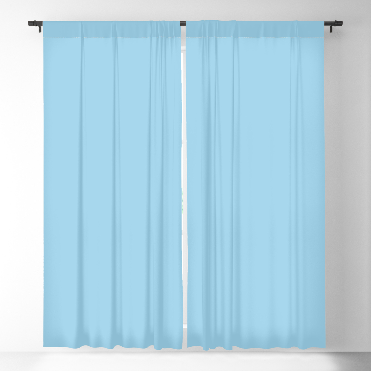 sky blue blackout curtains