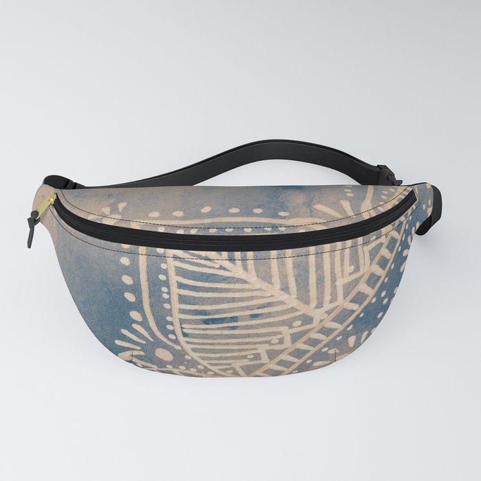 Mandala flower on watercolor background - neutral Fanny Pack