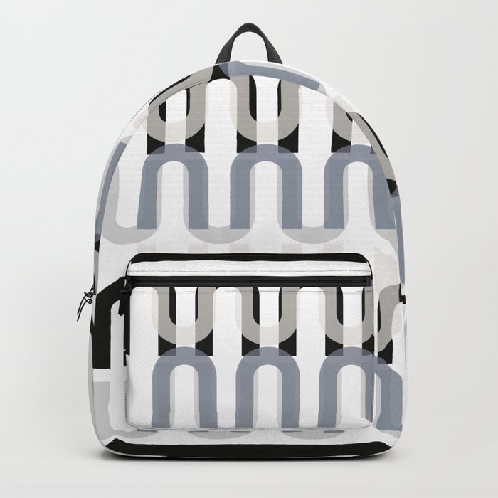 Graphic letter U print pillow Backpack