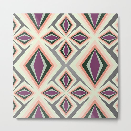 Contemporary Geometric Design Metal Print