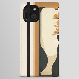 Modern Abstract Woman Body Vase 5 iPhone Wallet Case