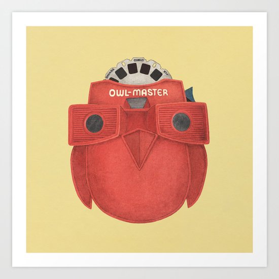 Owl-Master Art Print