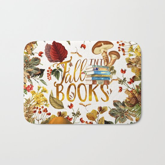 Fall Into Books Bath Mat