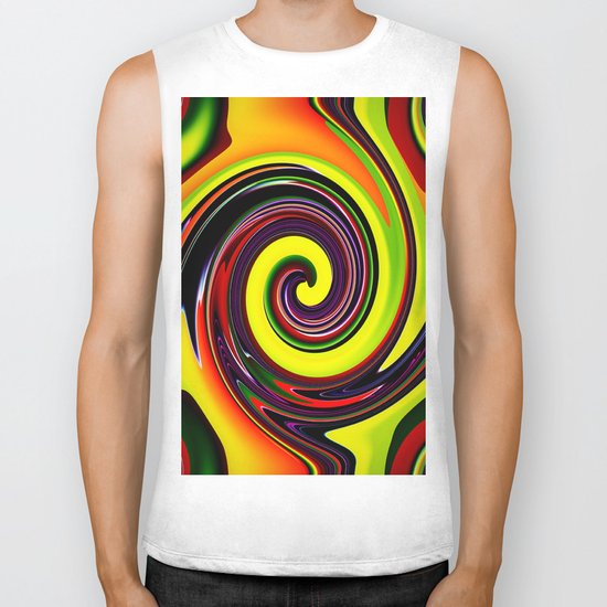 Abstract Biker Tank