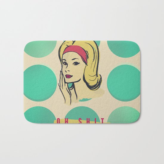 oh shit Bath Mat