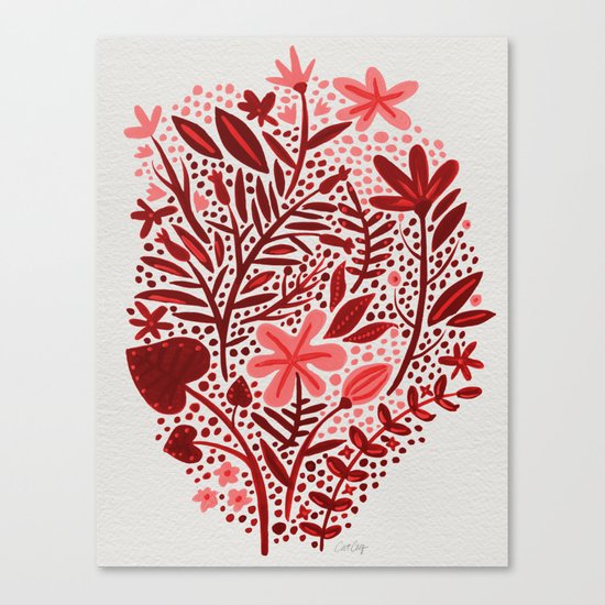 Red Garden Canvas Print