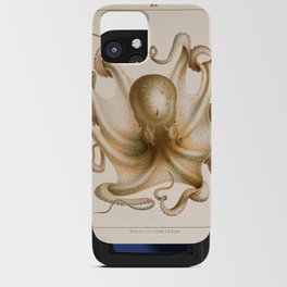 Octopus from "Mollusques Méditeranéens" by Jean Baptiste Vérany, 1851 iPhone Card Case