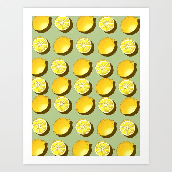 Lemons Art Print