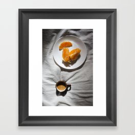Orange breakfast - Still Life | Photography art print Framed Art Print