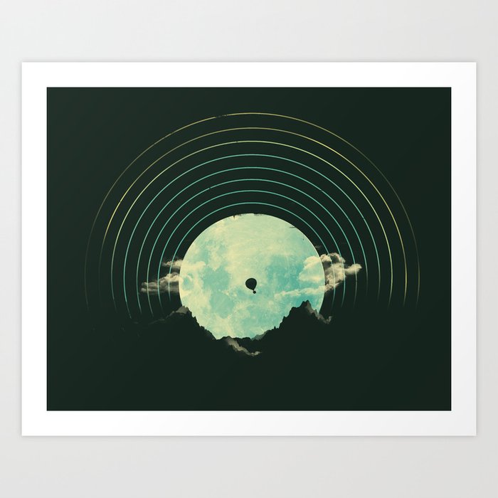 Soundtrack to a Peaceful Night Art Print