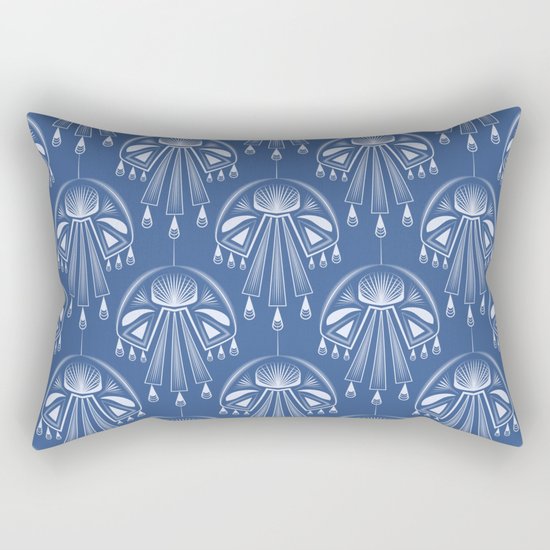 Light dreams. Blue Deco. No. 1. Rectangular Pillow