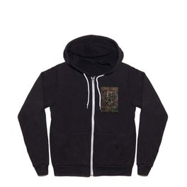 Shri Hevajra Black Death Thangka Zip Hoodie