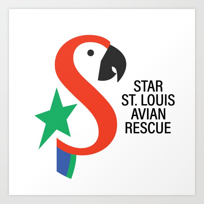 STAR Logo Round with Name Art Print
