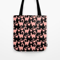 Pink Snobby Cats Tote Bag