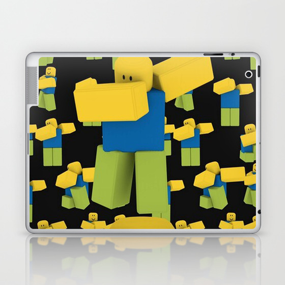 Roblox Dabbing Dancing Dab Noobs Laptop Ipad Skin By Comanrasta Society6 - how to look like a noob in roblox on ipad