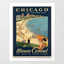 Vintage poster - Chicago Art Print