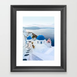 Beautiful Greece Ocean Views Framed Art Print