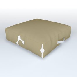 Scorpio (White & Sand) Outdoor Floor Cushion