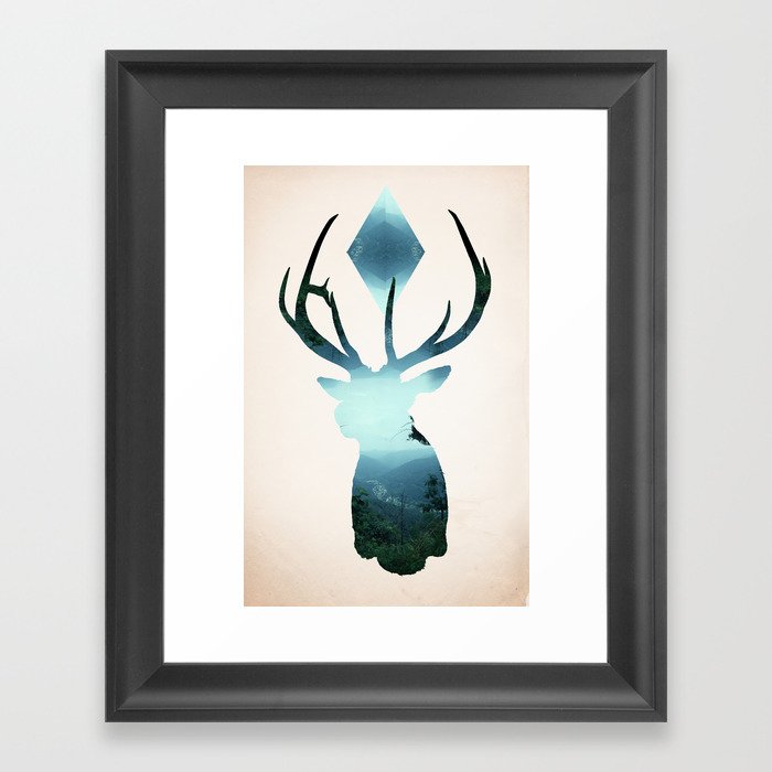 Oh my Deer! Framed Art Print