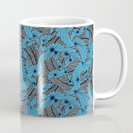Mandala Blue Grey Abstract Coffee Mug