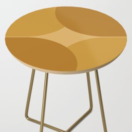 Mustard Yellow Semi-Cricles, Mid-Century Modern Arches Side Table