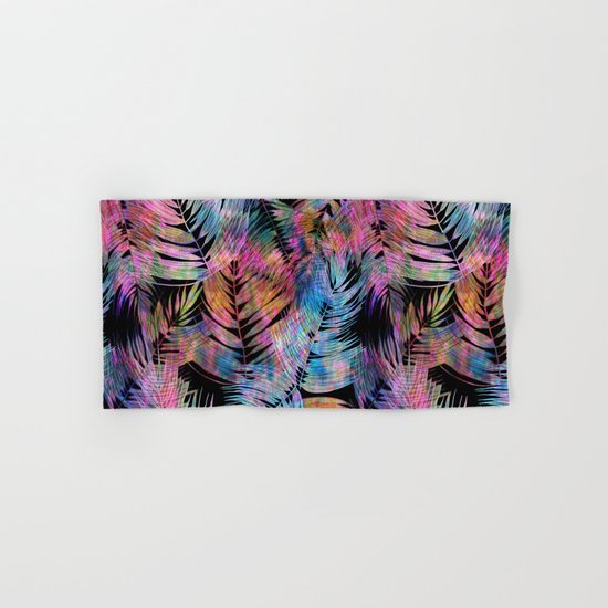 Waikiki Tropic {Black} Hand & Bath Towel