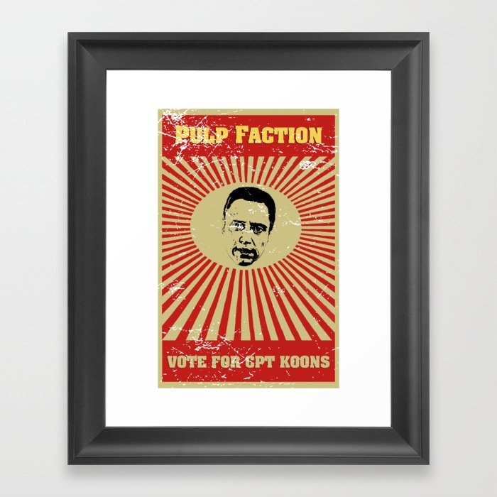 Pulp Faction: CPT. Koons Framed Art Print