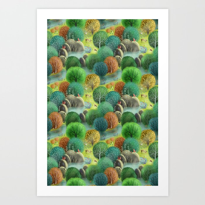 Emerald Forest Art Print