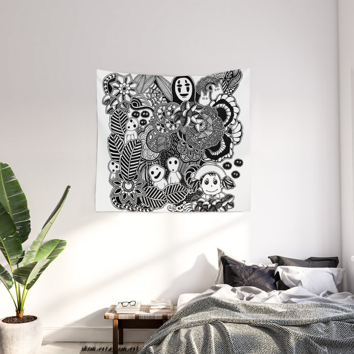 Ghibli wall sales tapestry