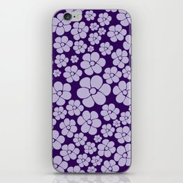 Flower Pattern - Purple iPhone Skin