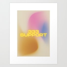 Angel Number: Aura 333 Support Art Print