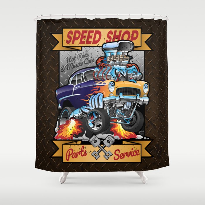Sd Hot Rod Muscle Car Parts And, Vintage Truck Shower Curtain Hooks