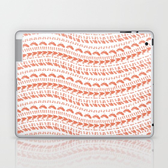 Wavy Episcopal miter shell pattern Laptop & iPad Skin