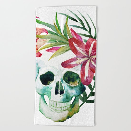 Skull 10 Beach Towel