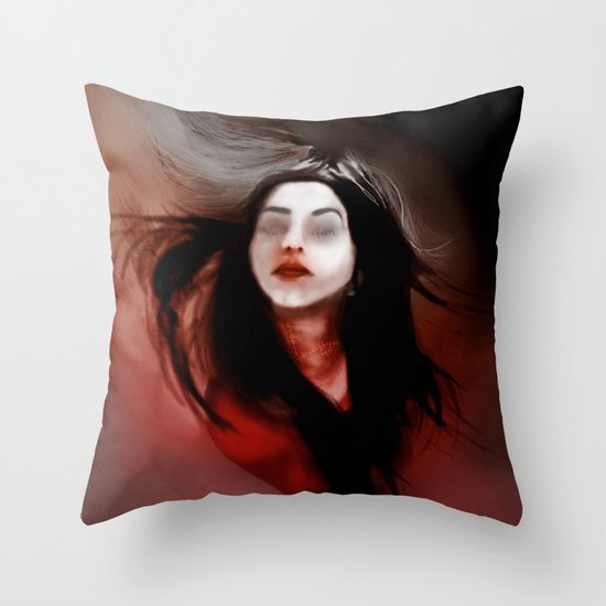 Blind love/I'll pull out my heart Throw Pillow