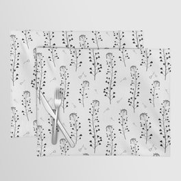 Shepherd's purse plants bw Placemat