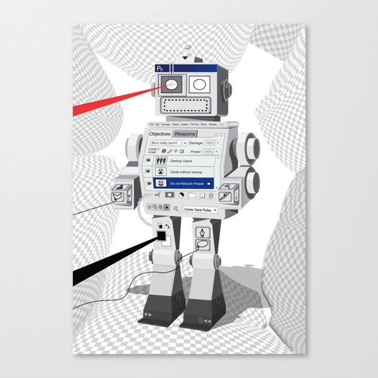 Photobot Canvas Print