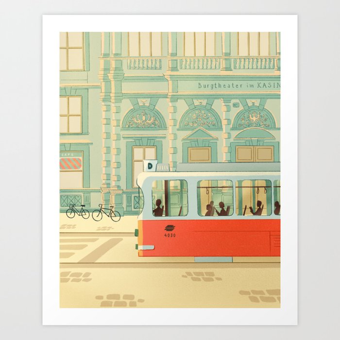 Viennese street Art Print