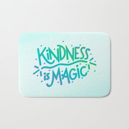 Kindness is Magic Bath Mat | Illustration, Movies & TV, Typography 