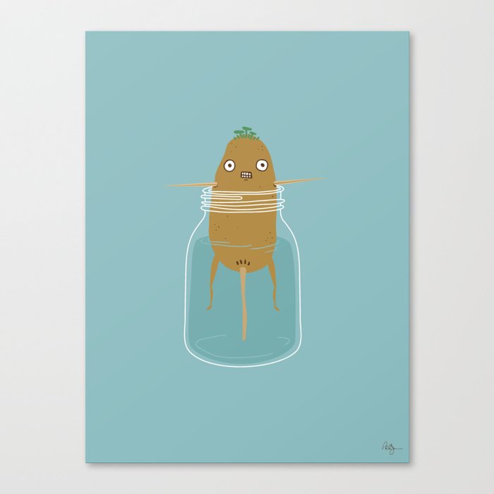 Potato Growth Canvas Print