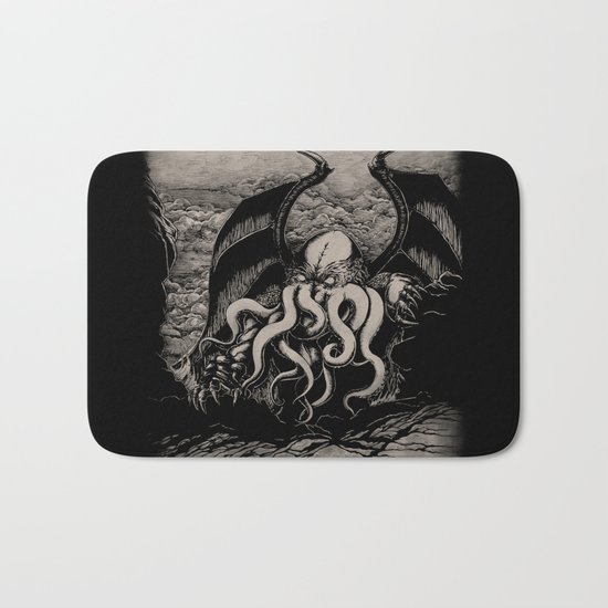 The Rise of Great Cthulhu Bath Mat
