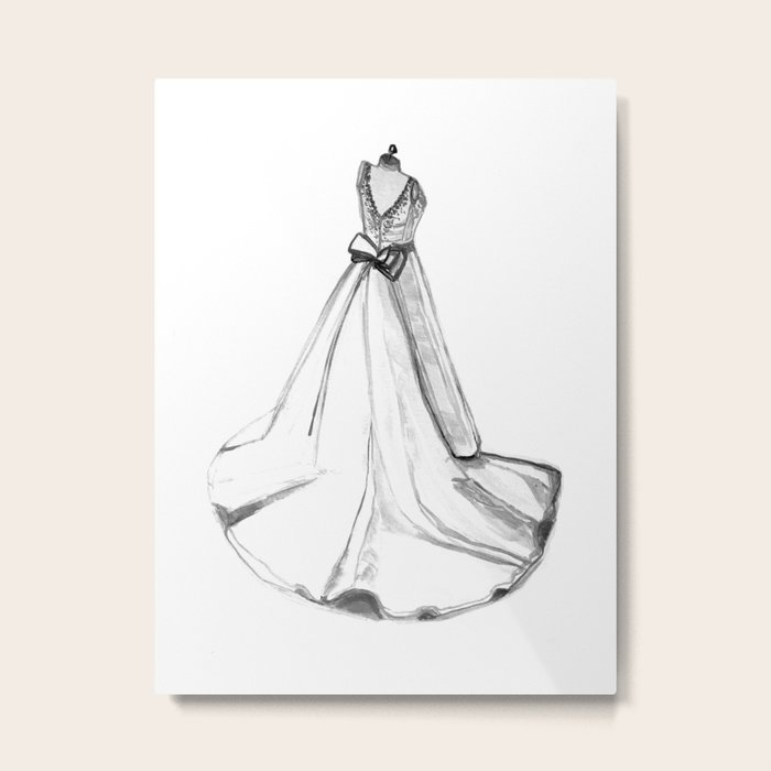 Wedding Dress Drawing 1st Wedding Anniversary Wedding Dress